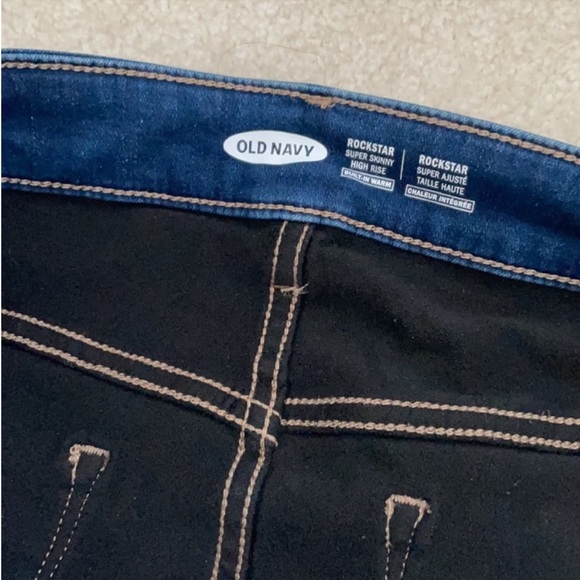 Old Navy | Built-In Warm | Rockstar | Super Skinny |Jeans - Picture 6 of 16